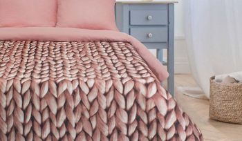 Комплект постельного белья из мако-сатина Этель Мягкие сны розовый