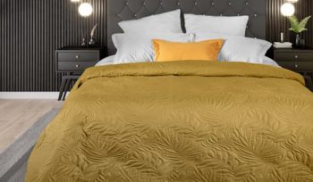 Покрывало 140x200 см Primavelle Arti Листья золото