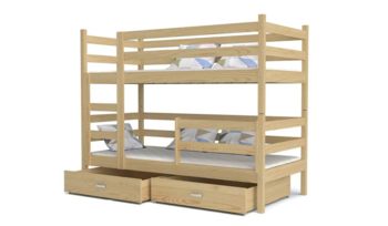 Кровать детская 80х160 см Фиеста Мебель Домик 2 Бук двухъярусная 