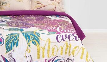 Комплект постельного белья с цветами Этель Live every moment