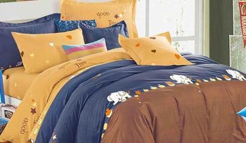 Комплект постельного белья 1,5-спальное из хлопка Kingsilk VX-110