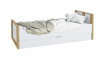Кровать для девочек Sontelle Тетлин с ящиком Белый + Дуб