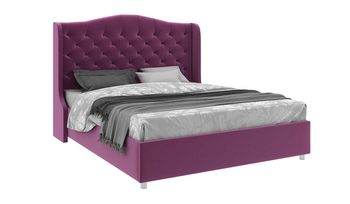 Кровать мягкая фиолетовая Sleeptek Premier 5 Велюр 15 (с основанием)