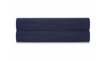 Простыня на резинке Tkano Essential темно-синяя (сатин) на резинках
