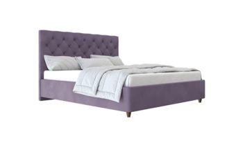 Кровать мягкая фиолетовая Beautyson Gerda велюр Formula 890 фиолетовый (с основанием)