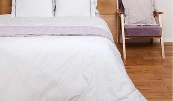 Комплект постельного белья 1,5-спальное BOVI SAN MARCO белый/лавандовый