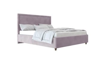 Кровать мягкая фиолетовая Beautyson Katrin велюр Formula 134 сиреневый (с основанием)