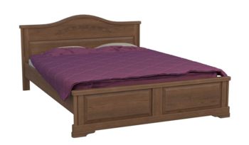 Кровать из массива 160x200 см DreamLine Эдем 1 бук Орех