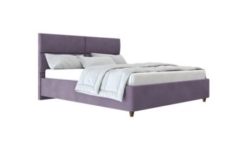 Кровать мягкая фиолетовая Beautyson Ingrid велюр Formula 890 фиолетовый (с основанием)