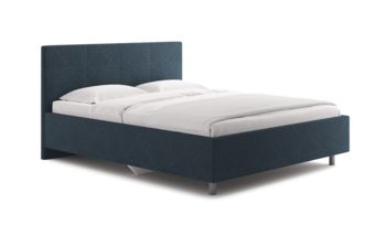 Кровать синяя Сонум Prato Кашемир Синий (с основанием)