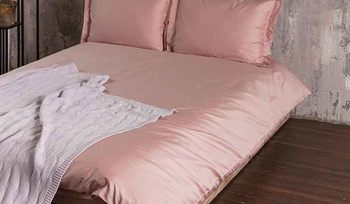 Комплект постельного белья Евро Luxberry DAILY BEDDING розовая пудра