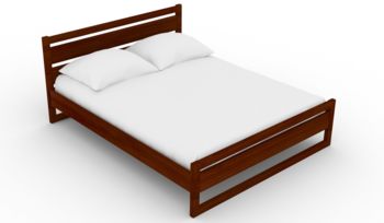 Кровать коричневая из массива Арско Астра Орех (с основанием)