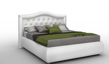 Кровать Sleeptek Premier 6 Экокожа White (с основанием)