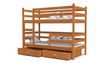 Кровать детская из массива Фиеста Мебель Домик 2 Сосна двухъярусная 