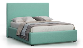 Кровать зеленая Nuvola Bianco Style Velutto 14 (с основанием)