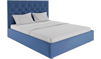 Кровать синяя Димакс Эвора Сапфир с подъемным механизмом