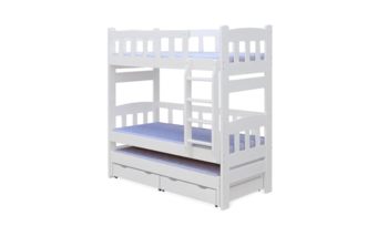 Кровать детская 80х180 см Фиеста Мебель Фьюжен 2 Сосна белая двухъярусная 