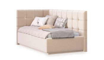 Кровать в классическом стиле Nuvola Sabina 90 угловая Velutto 04 (с подъемным механизмом)