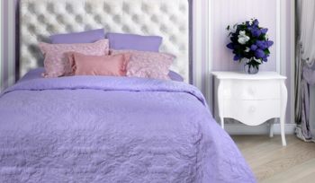 Покрывало 140x200 см Primavelle Arti Вензель лиловый