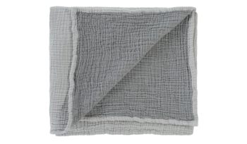 Одеяло серый Tkano Essential из жатого хлопка серое